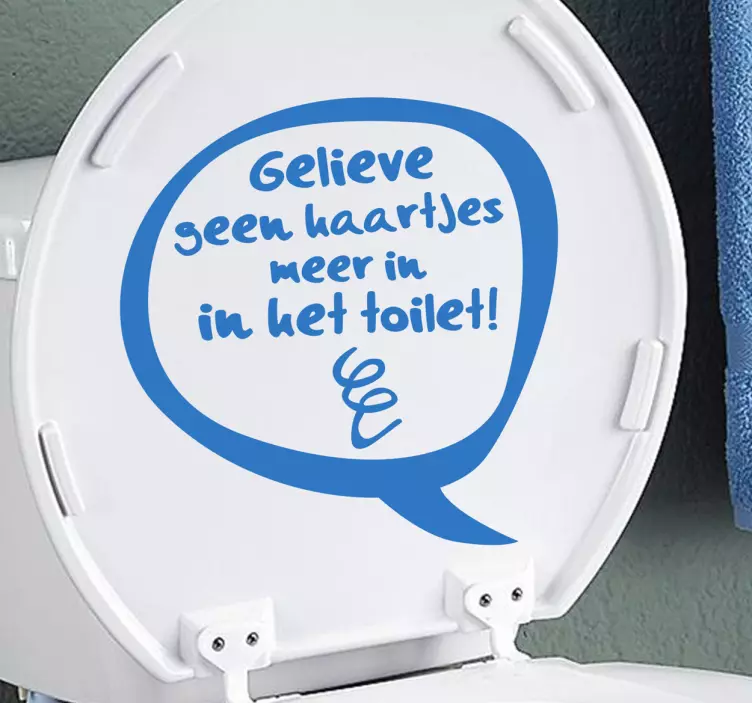 Sticker tekst WC - TenStickers