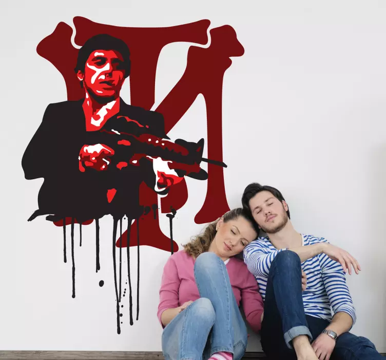 Sticker Tony Montana Scarface - TenStickers