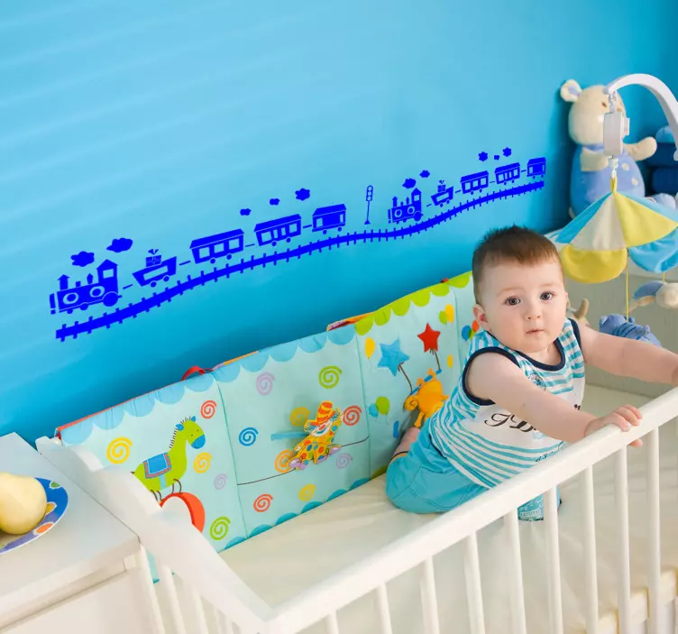 Sticker trein kinderen - TenStickers