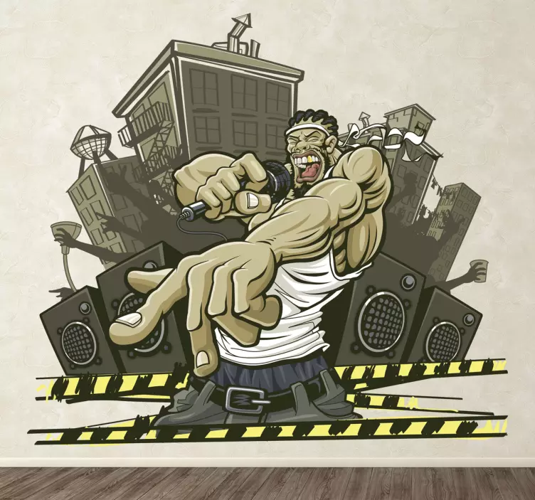 Sticker urban rapper - TenStickers