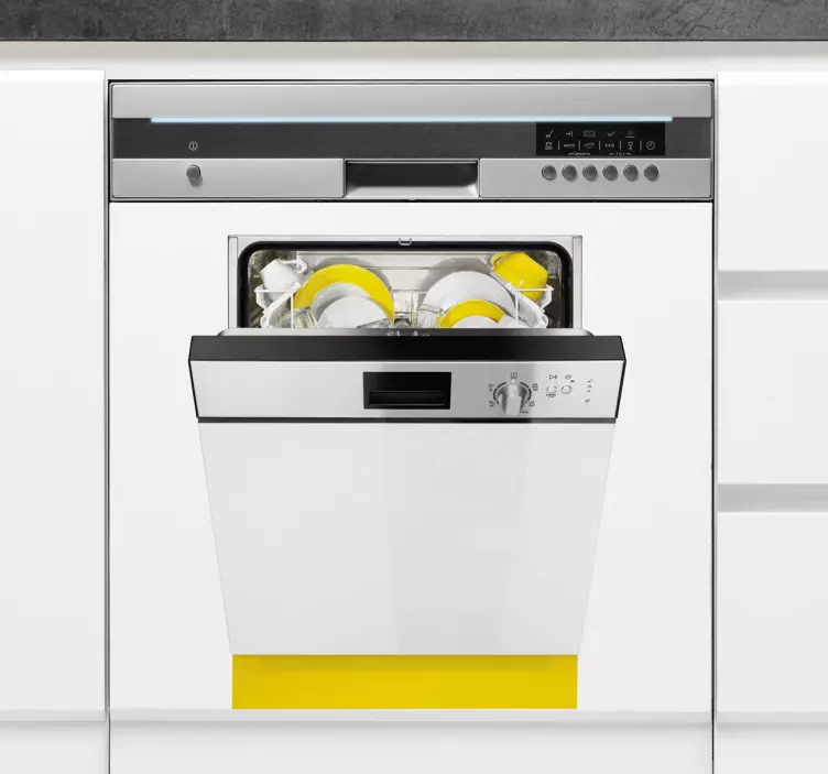 Sticker vaatwasmachine - TenStickers