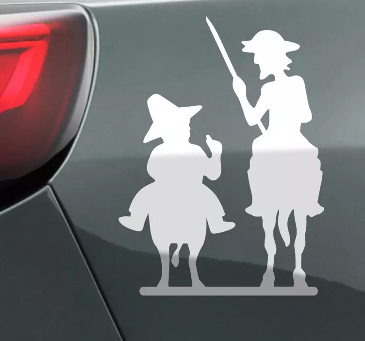 Autosticker Don Quixote en Sancho - TenStickers