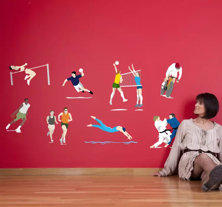 Sticker verschillende sporten - TenStickers