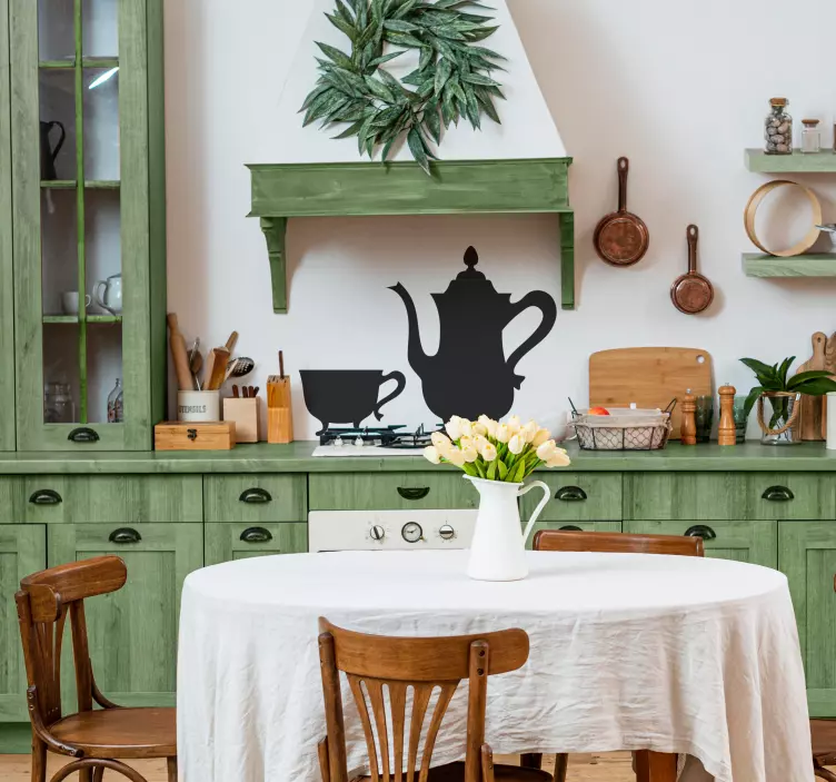 Sticker vintage teepot - TenStickers