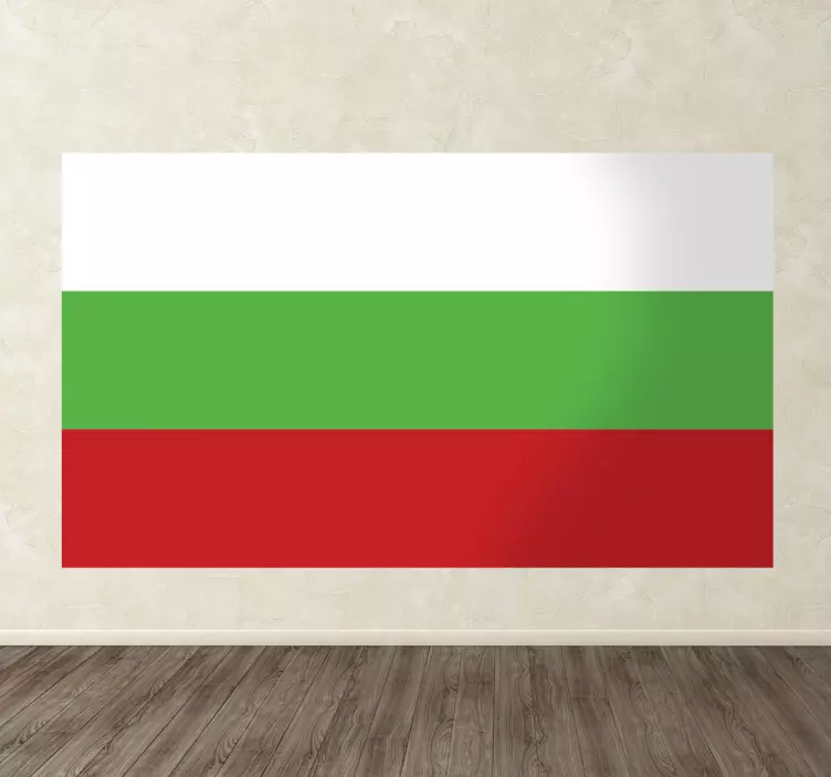 Sticker vlag Bulgarije - TenStickers