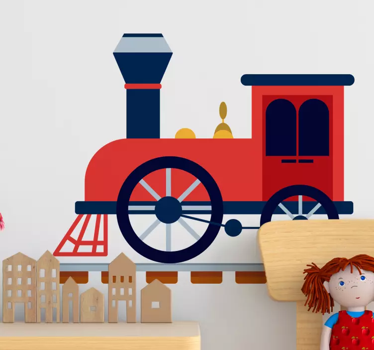 Sticker vrouw spoorweg - TenStickers