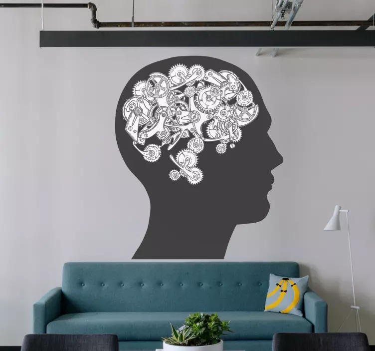 Sticker wetenschap cognitieve mechanisme kunst - TenStickers