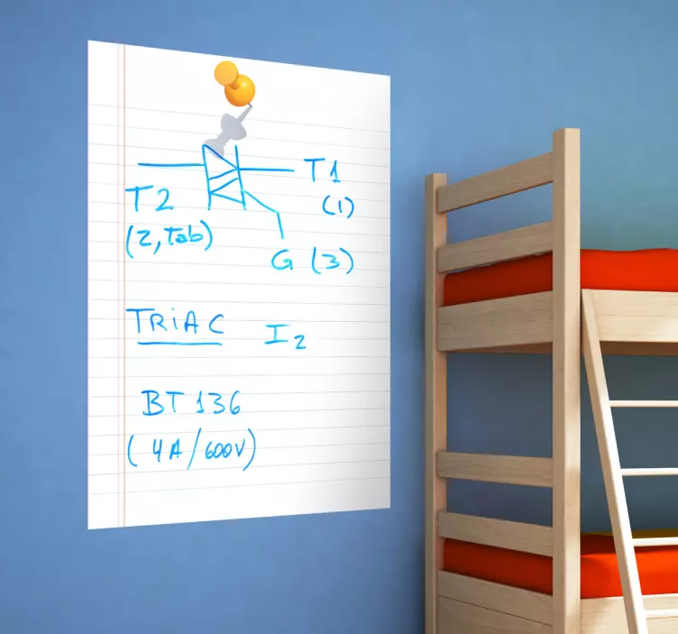 Sticker Whiteboard kinderen - TenStickers