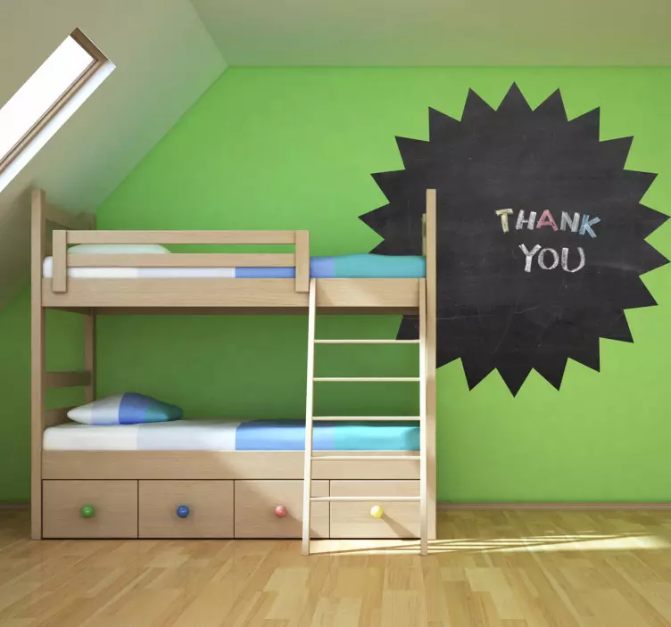 Sticker zon krijsticker - TenStickers