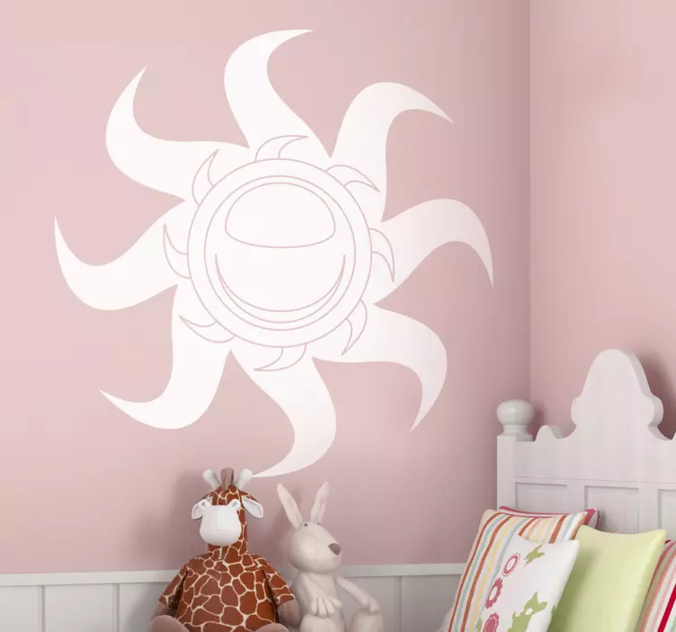 Sticker zon stralen - TenStickers