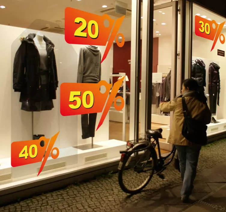 Stickers aanbiedingen kortingen koopjesperiode - TenStickers