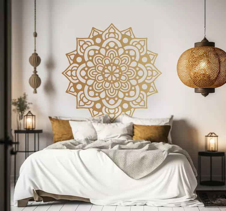 Muurstickers bloemenpatroon Luxe arabesque mandala - TenStickers