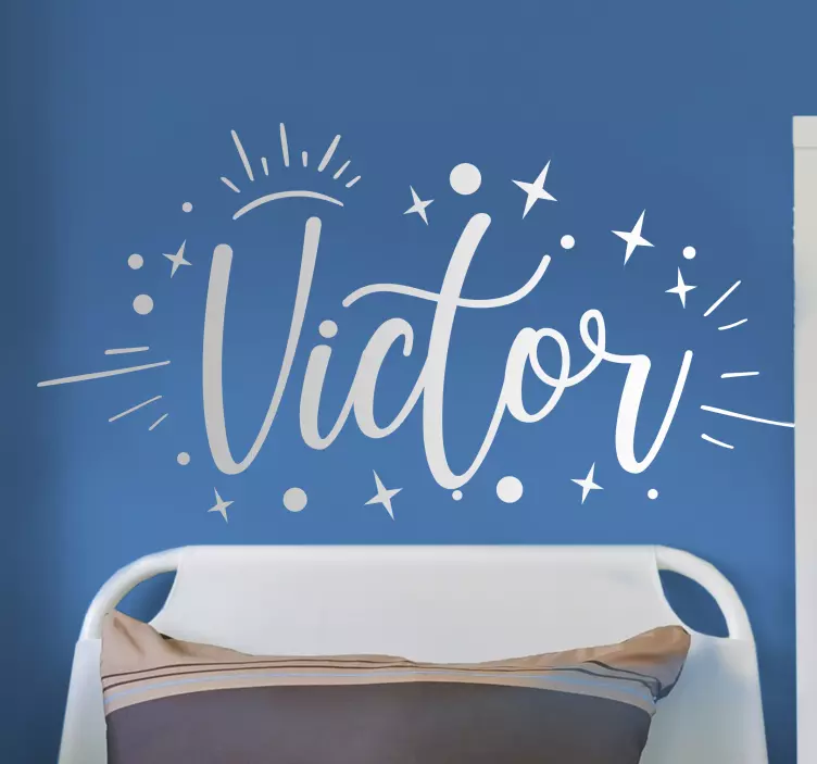 Stickers maken Sterren met naam - TenStickers