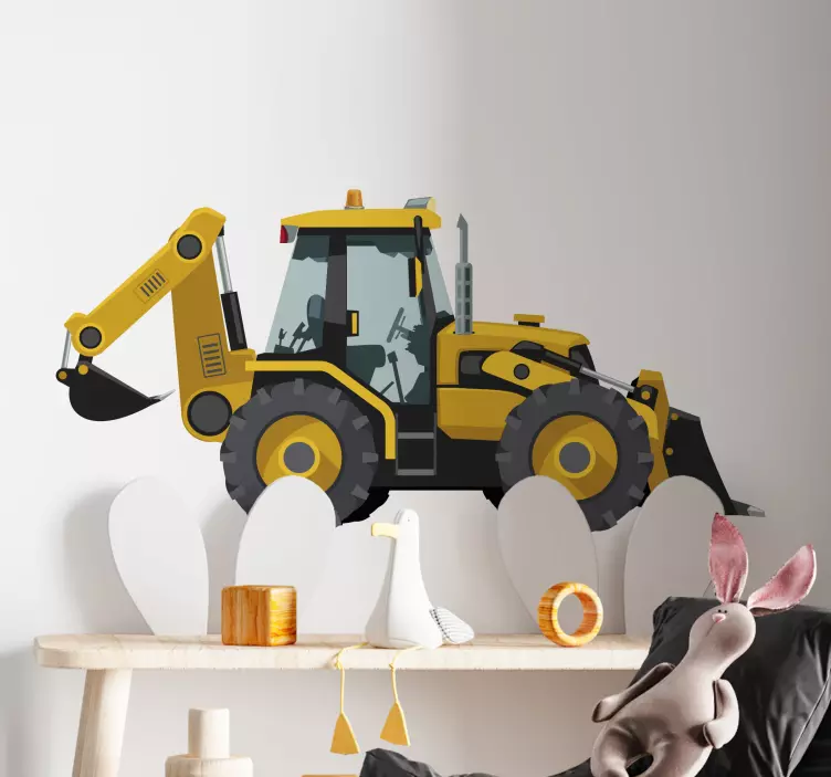 Muurstickers kinderkamer Realistische tractor - TenStickers
