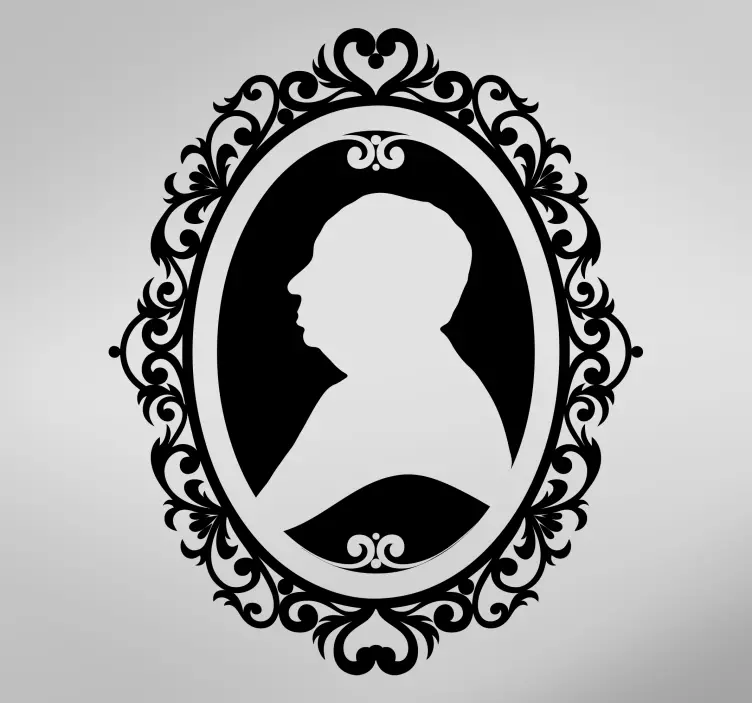 Stickers maken uitgesneden portret - TenStickers