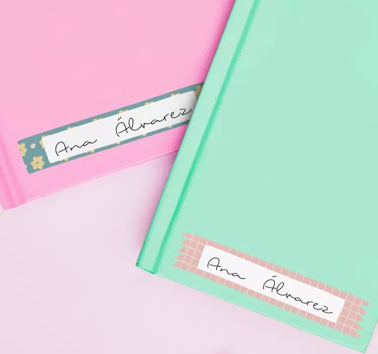 Stickers onderwijs gepersonaliseerd met naam - TenStickers