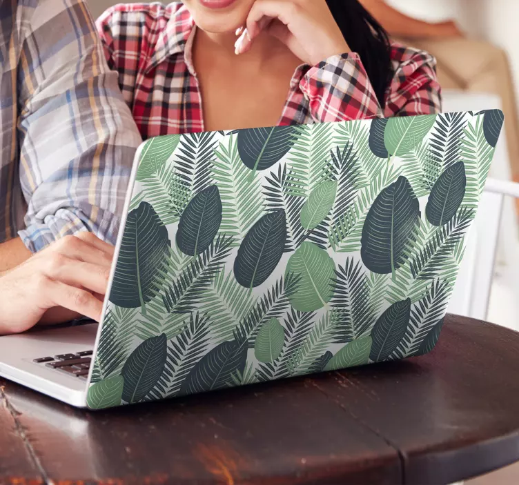 Laptop sticker Jungle vegetatie - TenStickers