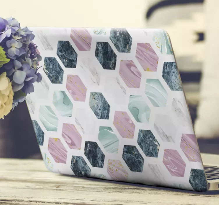 Laptop sticker Verschillende knikkers textuur - TenStickers