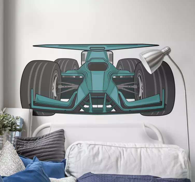 Stijlvolle raceauto voertuigen sticker - TenStickers