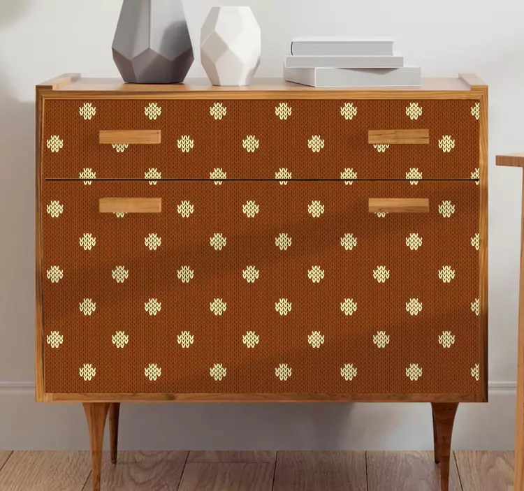 Stippenmotief meubel sticker - TenStickers