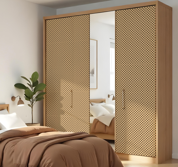 Stippenpatroon kast stickers - TenStickers