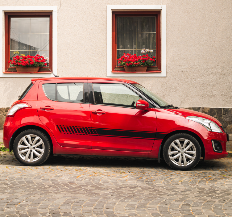 Strepen verloop decoratie sticker auto - TenStickers