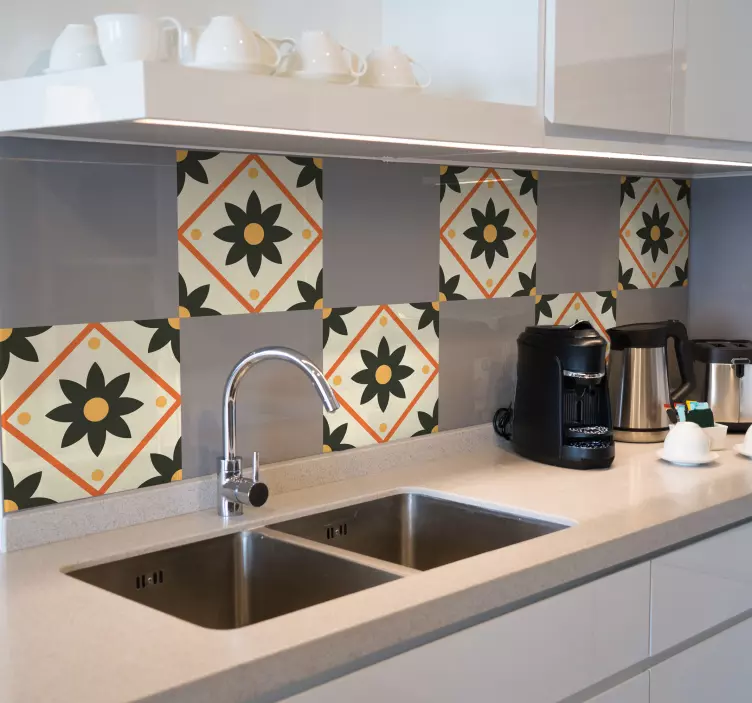 Tegelsticker voor in de keuken - TenStickers