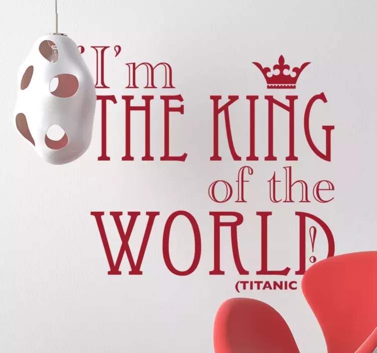 Titanic Quote Muursticker - TenStickers