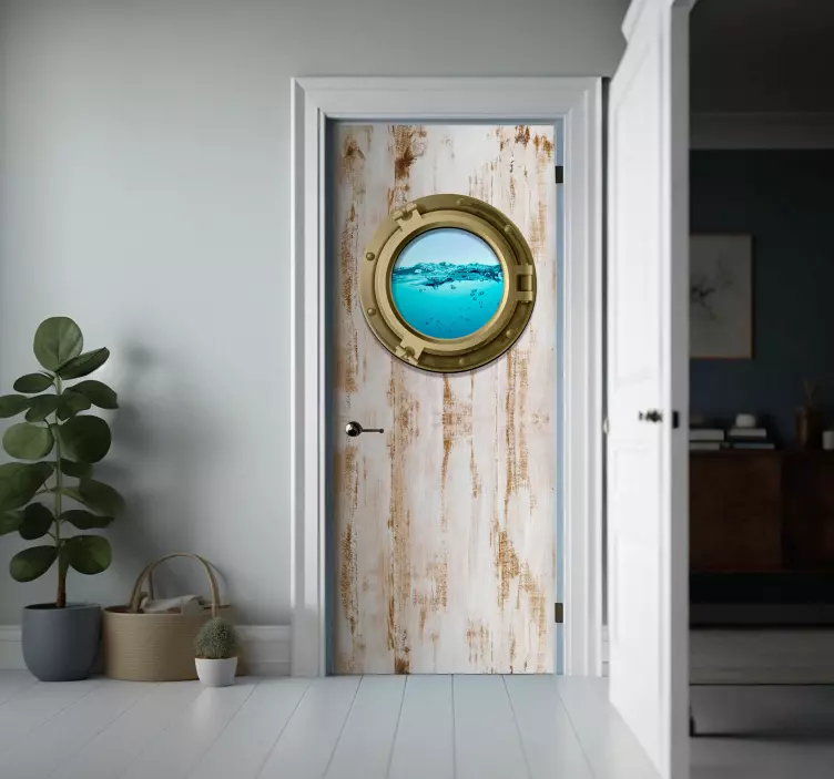 Venster van schip sticker - TenStickers