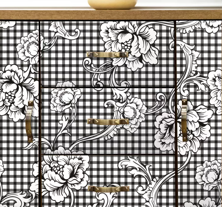 Verfijnd bloemenarrangement sticker texturen - TenStickers