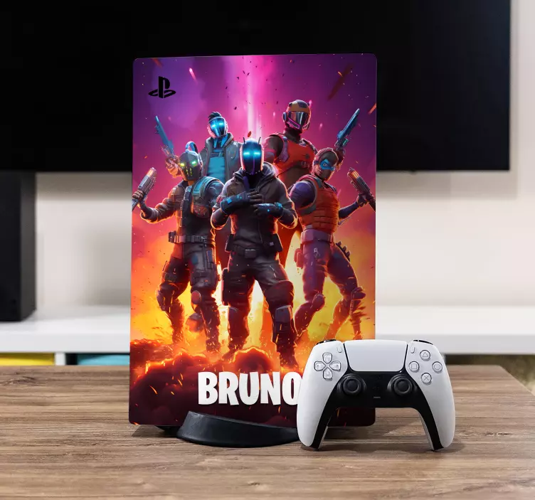 Videogame strijd PS5 sticker - TenStickers