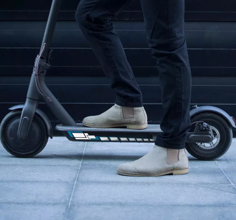 Vierkante sticker voor step - TenStickers