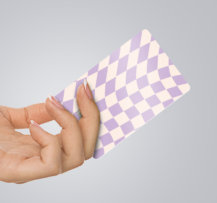 Vierkanten pastelkleuren pinpas sticker - TenStickers