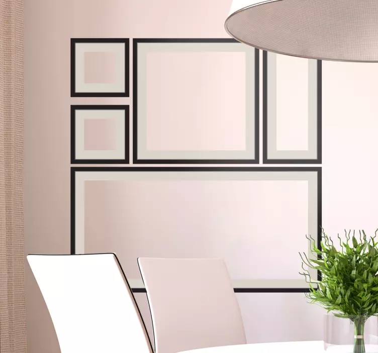 Vinilo decorativo composición marcos - TenStickers