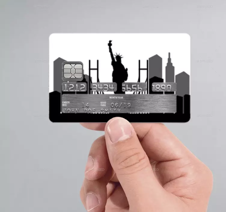 Pinpas sticker New York ontwerp - TenStickers