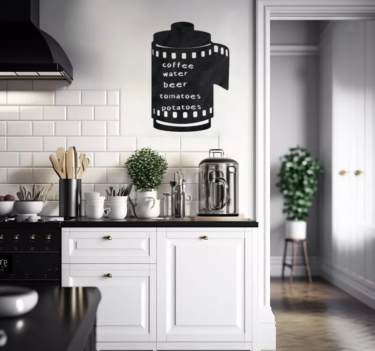 Vintage Fotografie Zwart Bord Vintage sticker - TenStickers