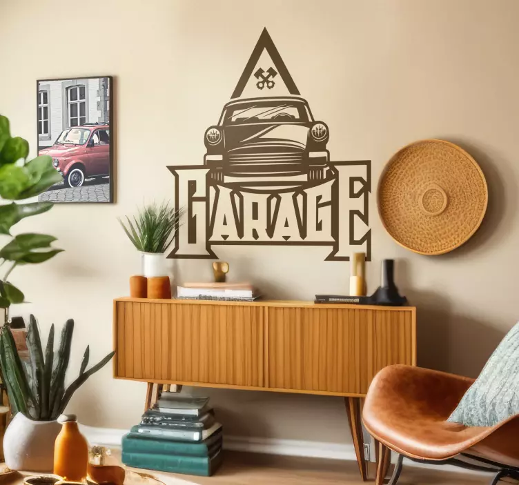 Vintage Garage Auto sticker - TenStickers