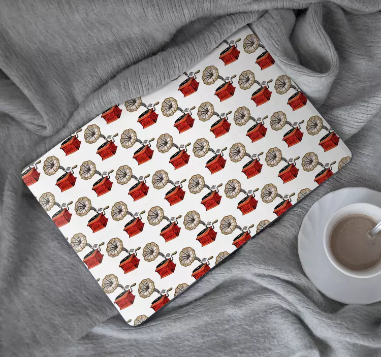 Vintage muziekspeler laptop sticker - TenStickers