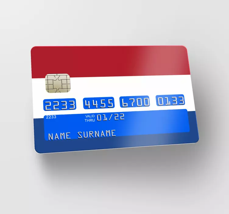 Pinpas stickers nederlandse vlag - TenStickers