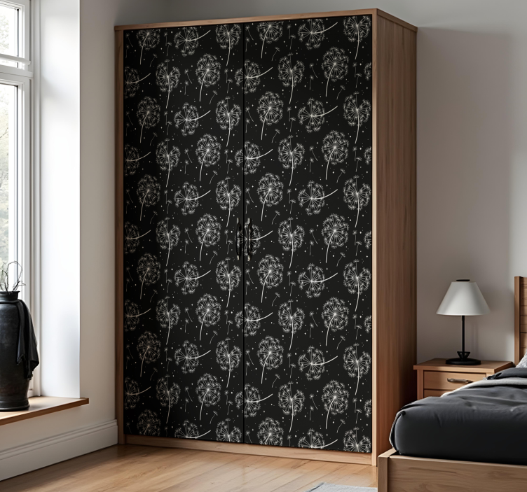 Vliegende paardenbloemen meubel sticker - TenStickers