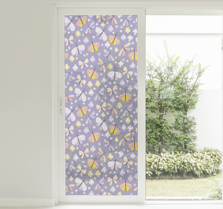Vlinder privacy folie raam - TenStickers