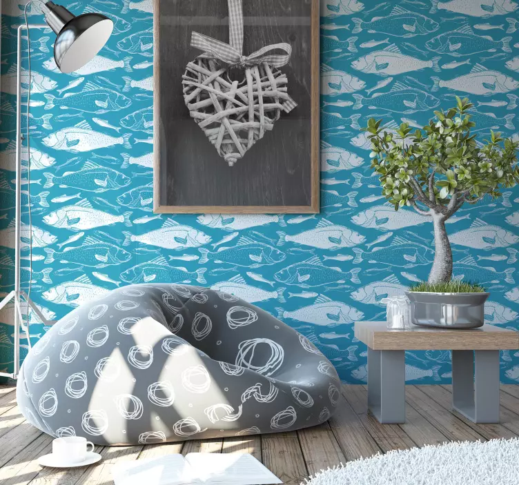 Watervispatroon vissen sticker - TenStickers