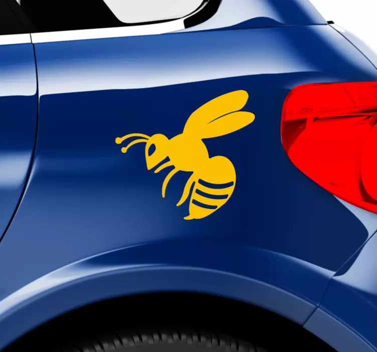 Wesp insect auto vinyl zelfklevende sticker - TenStickers