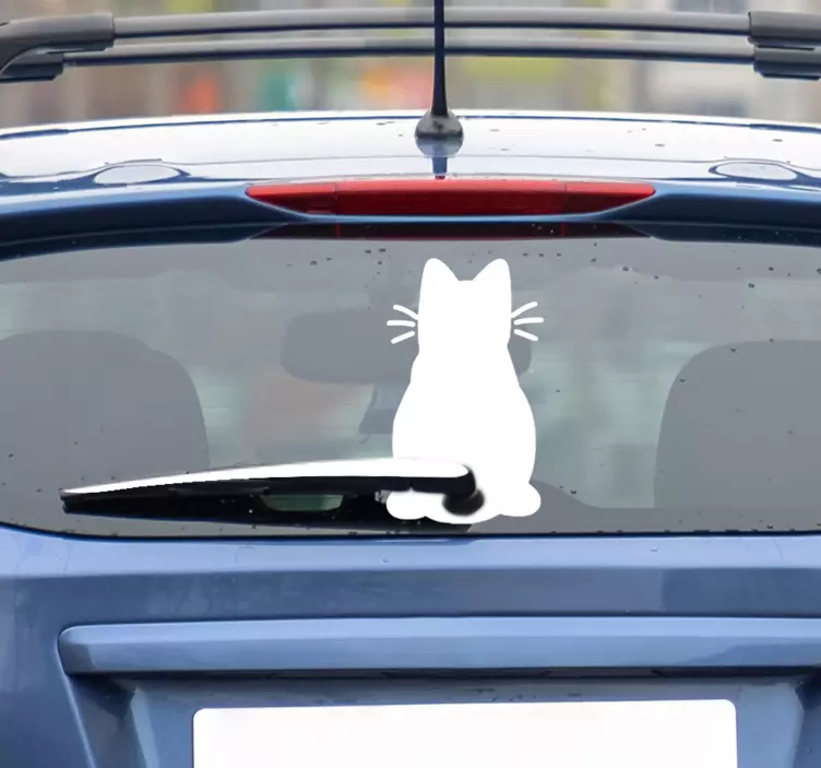 Wisser Kat Muursticker kat - TenStickers