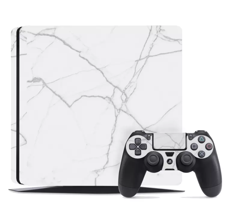 Wit marmer ps4 huid ps4 huid - TenStickers