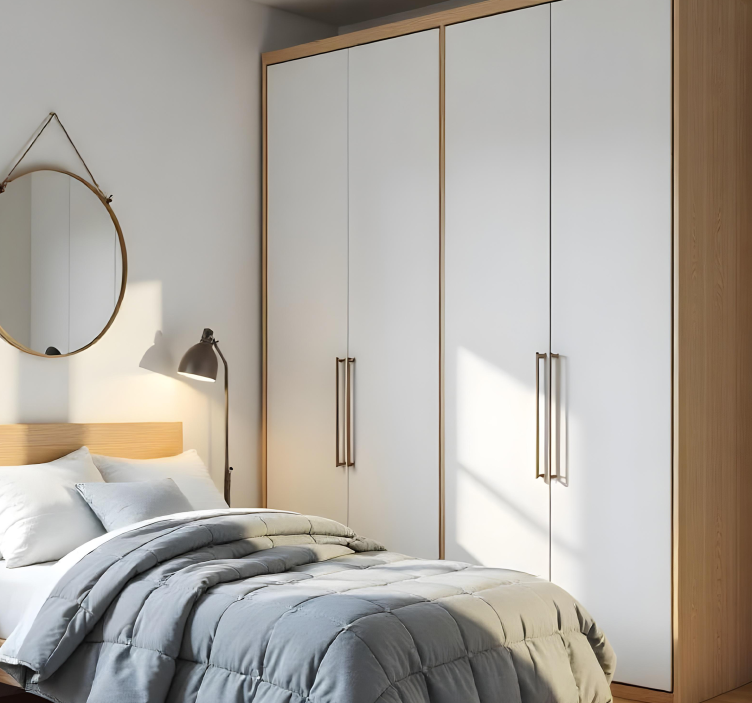 Volledig Wit kast stickers - TenStickers