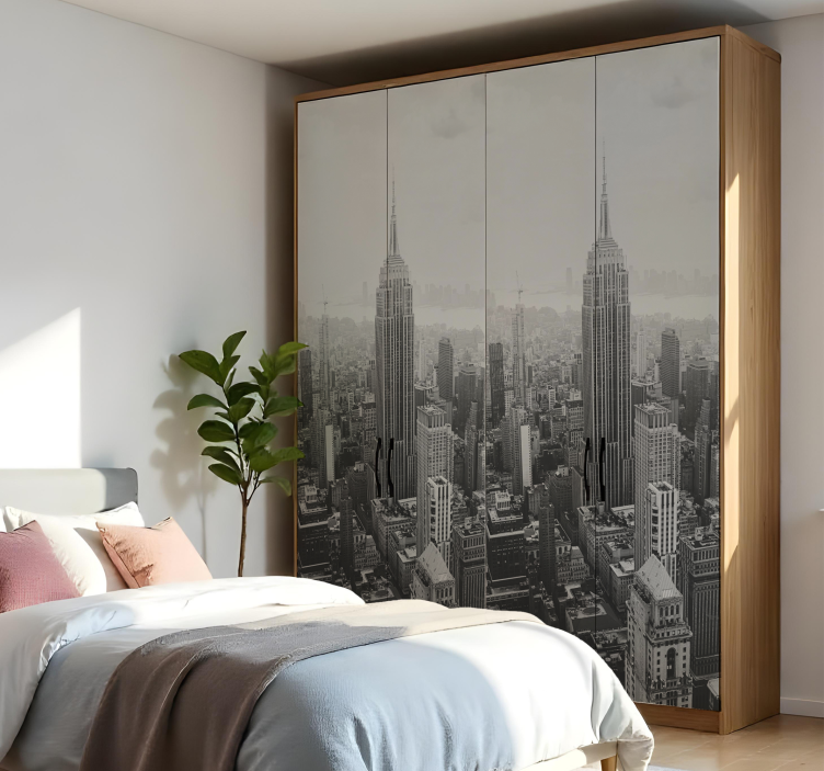 Wolkenkrabbers van new york kast stickers - TenStickers