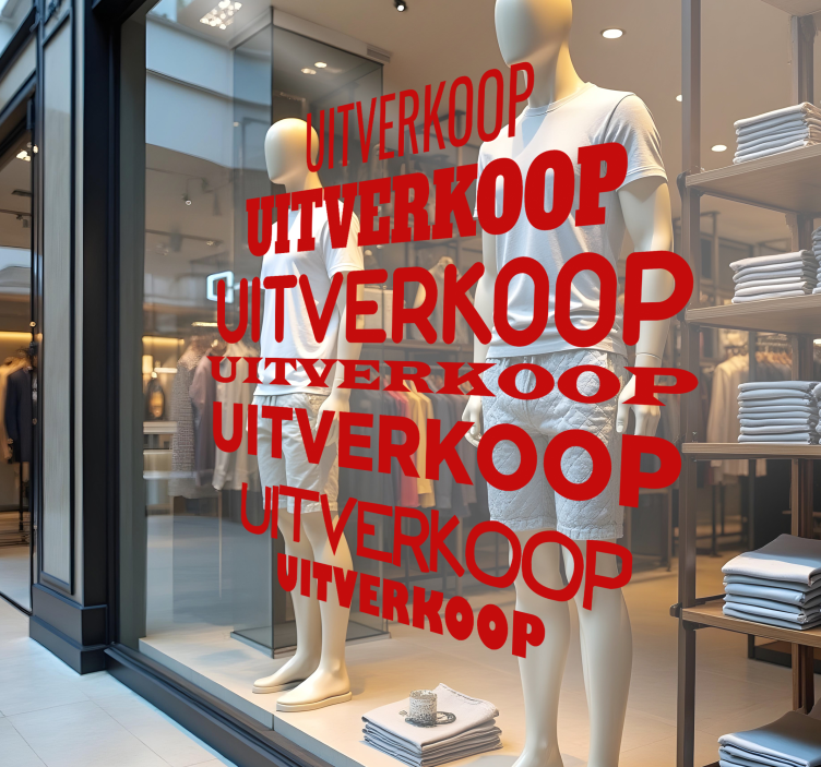 Woorden in cirkel korting sticker - TenStickers