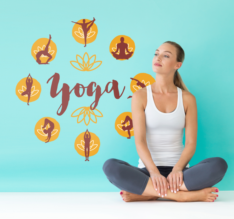 Yoga lifestyle inspiratie fashion sticker - TenStickers
