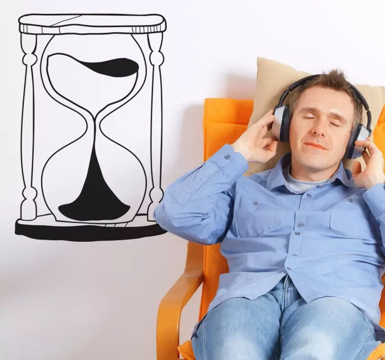 Zandloper muursticker - TenStickers